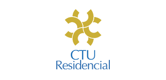 Logotipo de CTU Residencial, empresa constructora de Gran Jardines de Versalles Residencial, en León, Guanajuato.